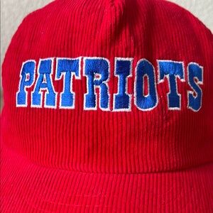 Patriots Red Corduroy Hat